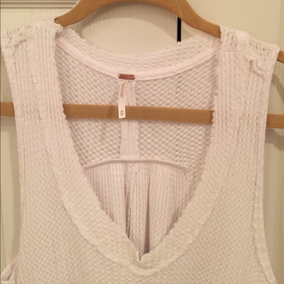 Free People waffle tank top - Picture 4 of 6